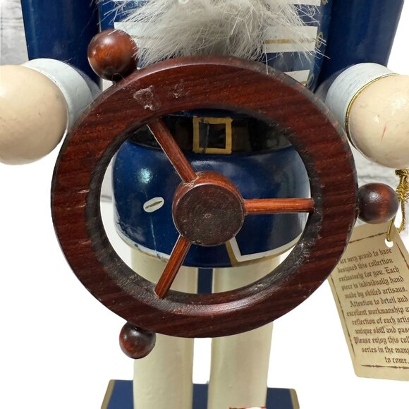 Christmas Nutcracker 14" Sailor Sea Captain Vintage Holiday Limited Edition - Picture 8 of 13